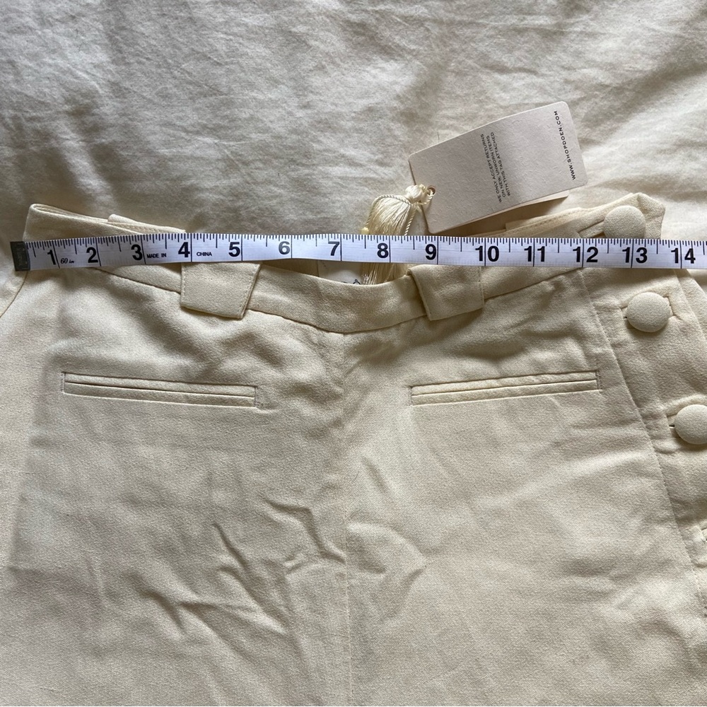 Doen Cream High-Waist Wide Leg Trousers - Picture 7 of 7
